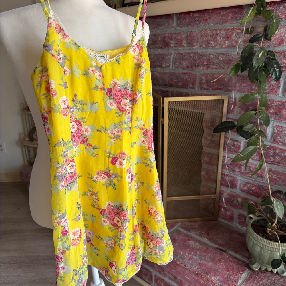 Lucca Couture Yellow Floral Dress from UO